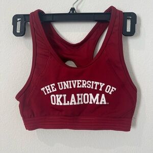 University of Oklahoma sports bra